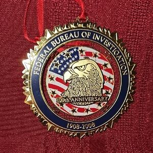 FBI 100th Anniversary Gold and Blue Medallion
